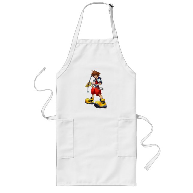 Kingdom Hearts | Sora Character Illustration Long Apron (Front)