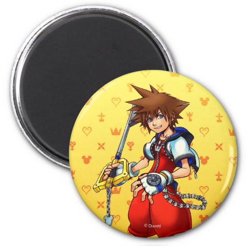 Kingdom Hearts  Sora Character Illustration Magnet