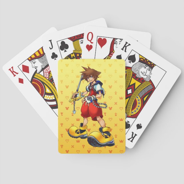 Kingdom Hearts | Sora Character Illustration Poker Cards (Back)