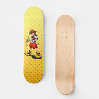 Kingdom Hearts | Sora Character Illustration Skateboard | Zazzle