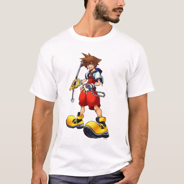 Kingdom Hearts | Sora Character Illustration T-Shirt (Front)