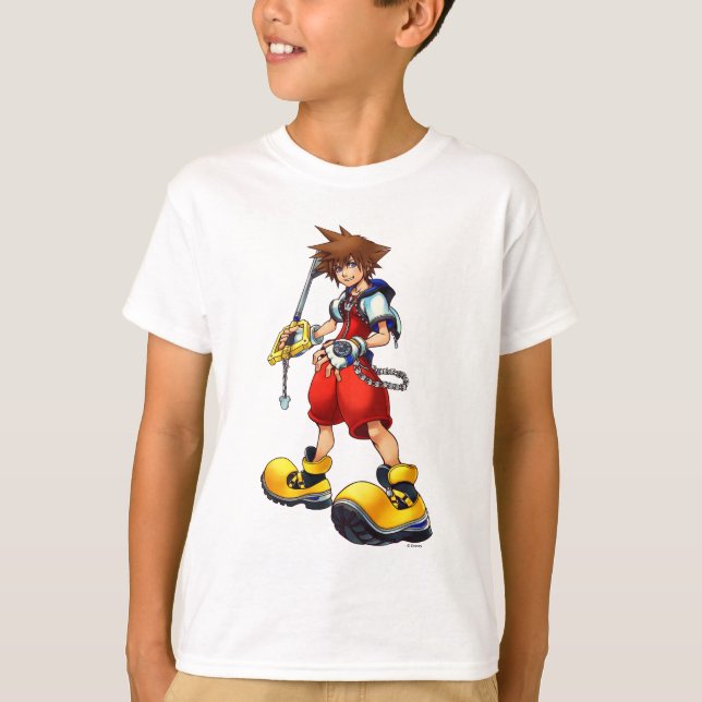 Kingdom Hearts | Sora Character Illustration T-Shirt (Front)