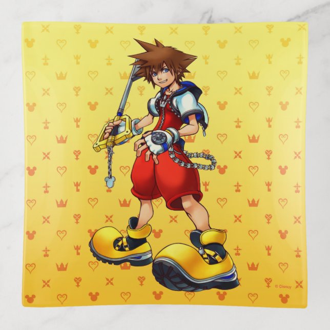 Kingdom Hearts | Sora Character Illustration Trinket Tray (Front)