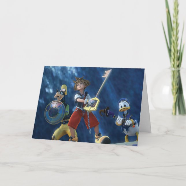 Kingdom Hearts | Sora, Goofy, & Donald Film Still Card (Front)