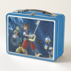 Kingdom Hearts Sora, Goofy, & Donald Film Still Metal Lunch Box