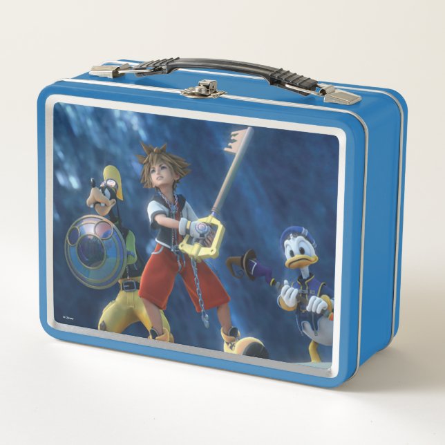 Kingdom Hearts | Sora, Goofy, & Donald Film Still Metal Lunch Box (Front)
