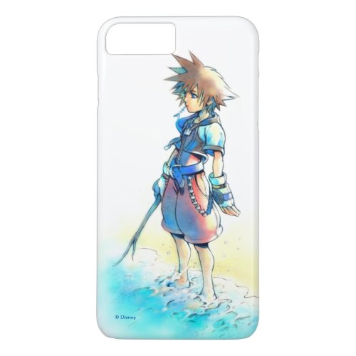 Kingdom Hearts  Sora On Beach Watercolor iPhone 8 Plus7 Plus Case