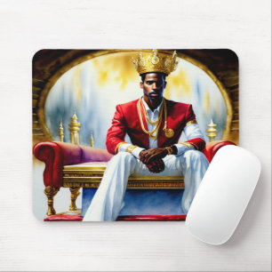 Kingdom Man Black Christian Art Mouse Pad