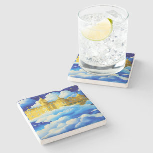 Kingdom Mansion Christian Sandstone Coaster