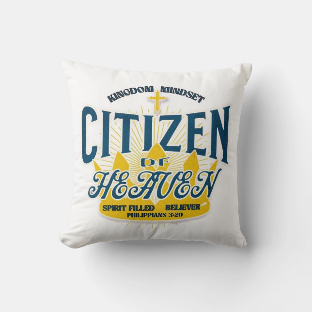 Kingdom mindset throw pillow (Front)