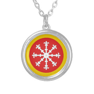 Kingdom of AEthelmearc Populace Badge Silver Plated Necklace