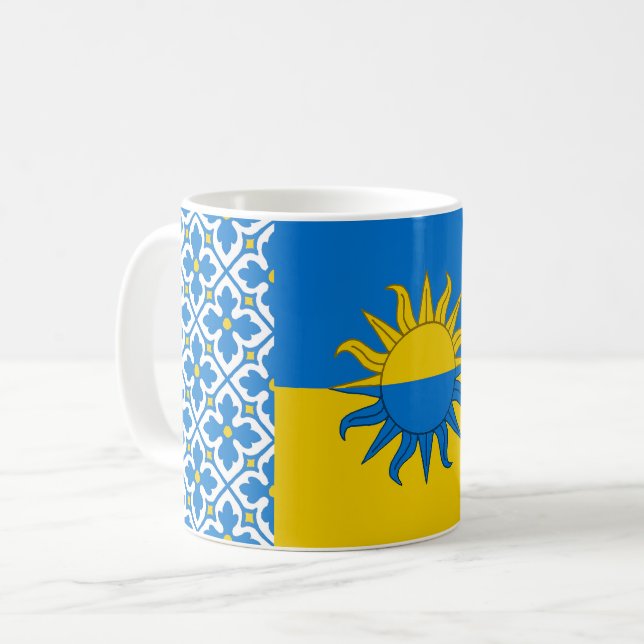 Kingdom of Atenveldt populace badge coffee mug (Front Left)