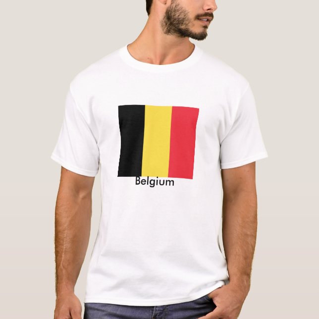 Kingdom of Belgium Flag T-Shirt (Front)