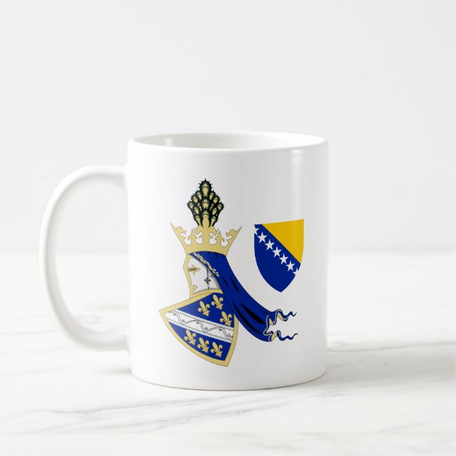 Kingdom of Bosnia coat of arms Coffee Mug (Left)