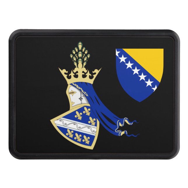 Kingdom of Bosnia coat of arms Hitch Cover (Front)