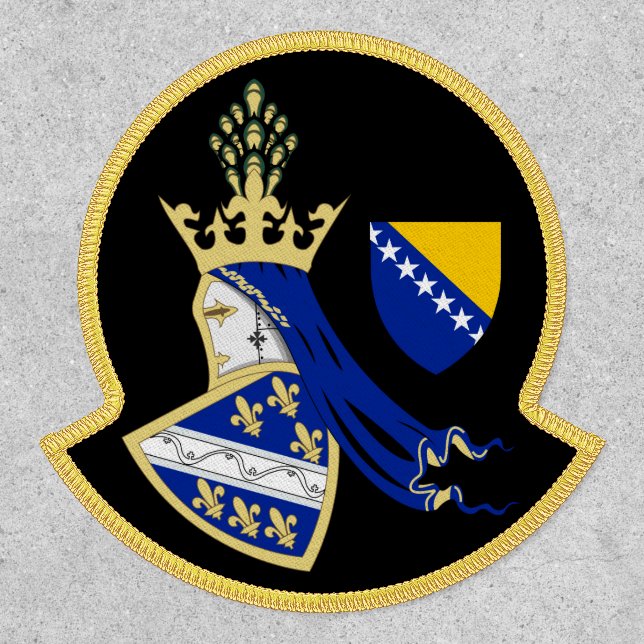 Kingdom of Bosnia coat of arms Patch (Front)