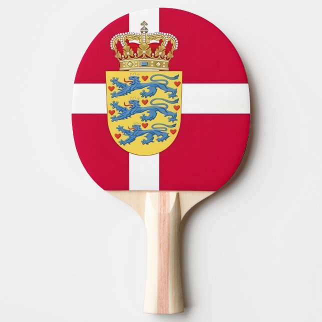 Kingdom Of Denmark Ping Pong Paddle! Paddle (Front)