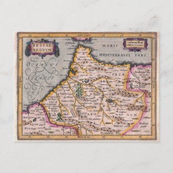 Kingdom Of Fez - Antique Map Of Morocco Postcard by AntiqueImages at Zazzle