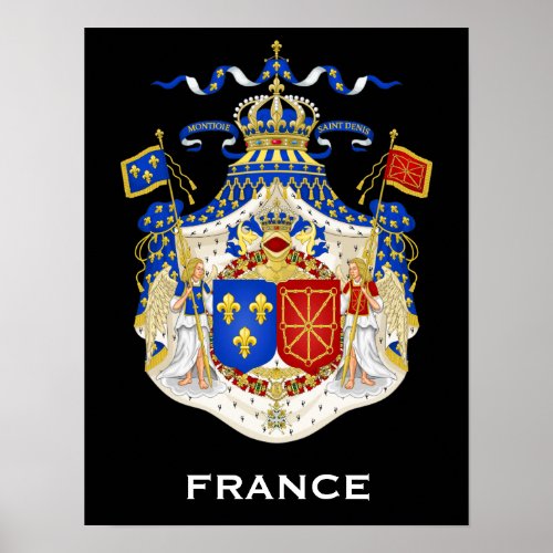 Kingdom of France Coat of Arms Poster