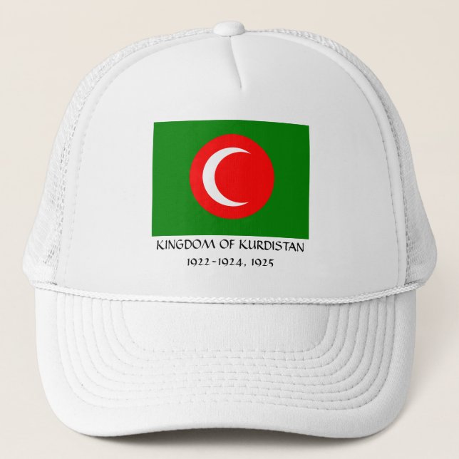 Kingdom of Kurdistan Flag (1922-1924, 1925) Trucker Hat (Front)