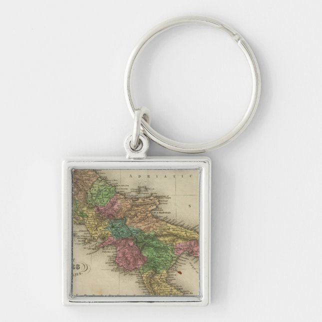 Kingdom of Naples or The Two Sicilies 2 Keychain (Front)