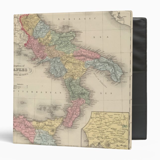 Kingdom of Naples or the Two Sicilies Binder (Front/Inside)