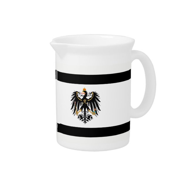 Kingdom of Prussia national flag Beverage Pitcher (Right)