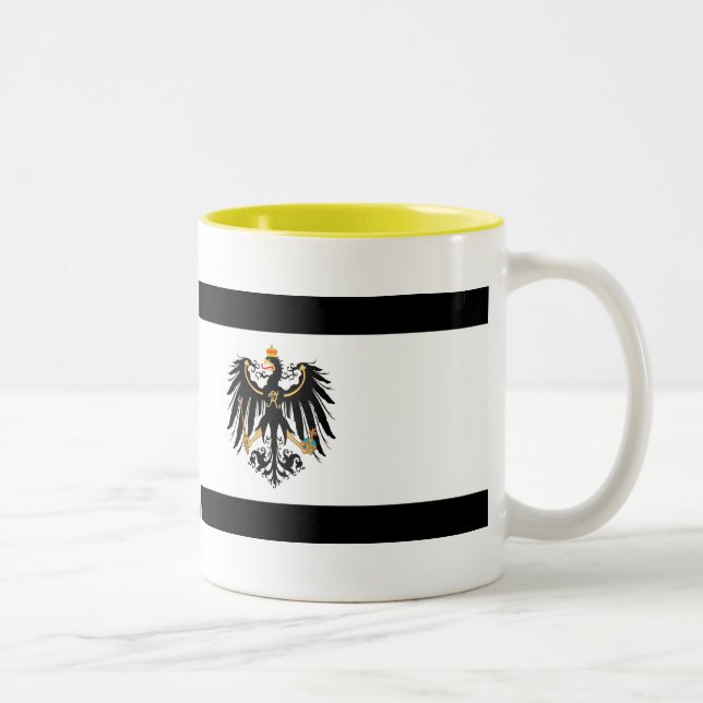 Kingdom of Prussia national flag Two-Tone Coffee Mug (Right)