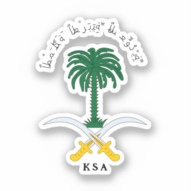 Kingdom of Saudi Arabia emblem Sticker (Front)