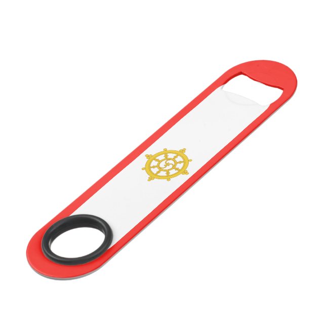 Kingdom of Sikkim Flag Bar Key (Front Angled)