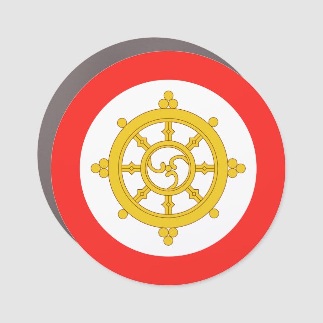 Kingdom of Sikkim Flag Car Magnet (Front)