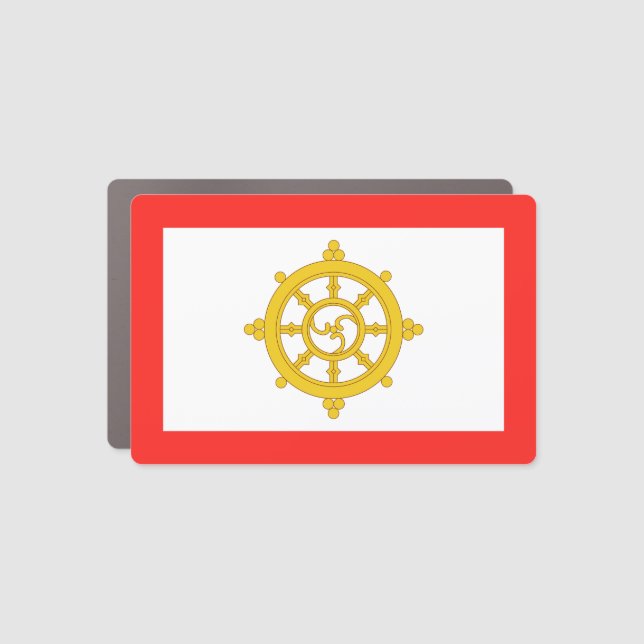 Kingdom of Sikkim Flag Car Magnet (Front)