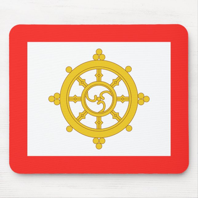 Kingdom of Sikkim Flag Mouse Pad (Front)