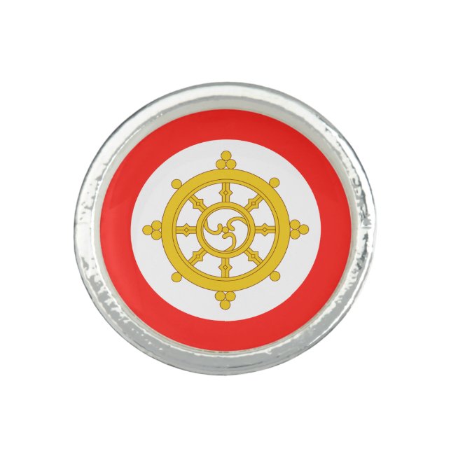 Kingdom of Sikkim Flag Ring (Front)