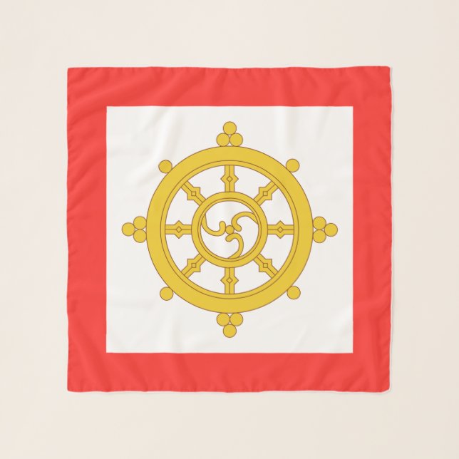 Kingdom of Sikkim Flag Scarf (Front)