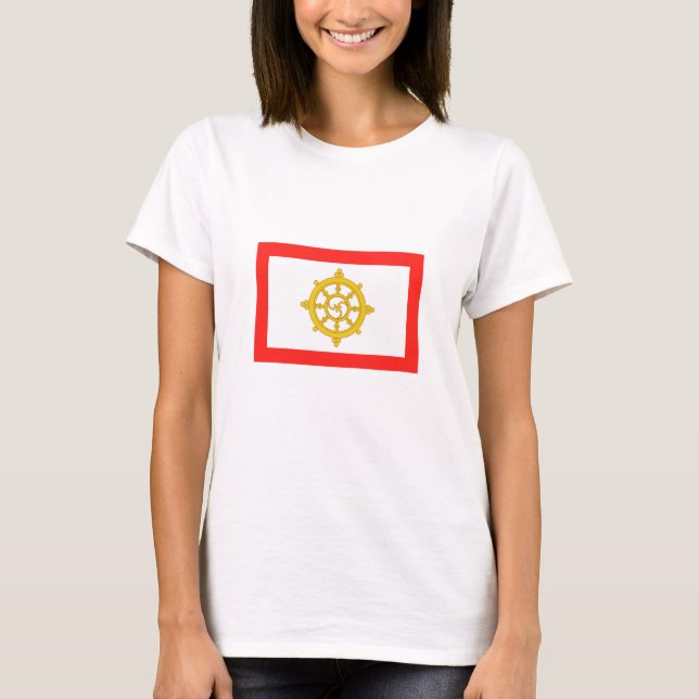Kingdom of Sikkim Flag T-Shirt (Front)