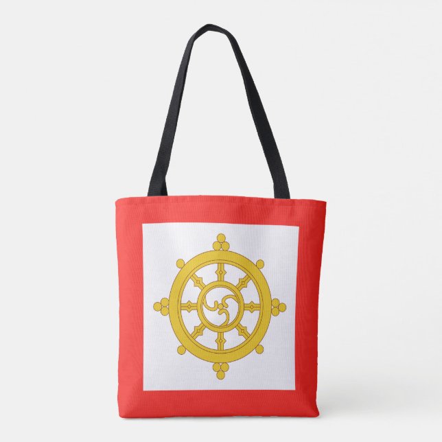 Kingdom of Sikkim Flag Tote Bag (Back)
