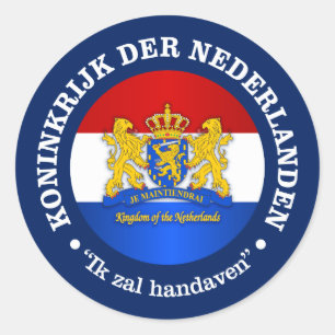 Kingdom of the Netherlands Classic Round Sticker