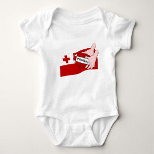 Kingdom of Tonga Tongan Rugby Flag Baby Bodysuit