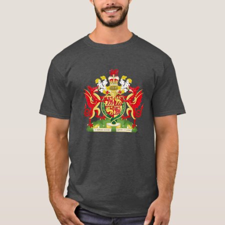 Kingdom Of Wales Coat Of Arms Cymru Am Byth Unisex T-shirt