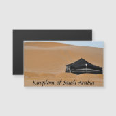 Kingdom Saudi Arabia Black Tent Magnet Small (Front/Back)