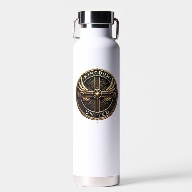 Kingdom United Stainless Steel Water Bottle (Front)