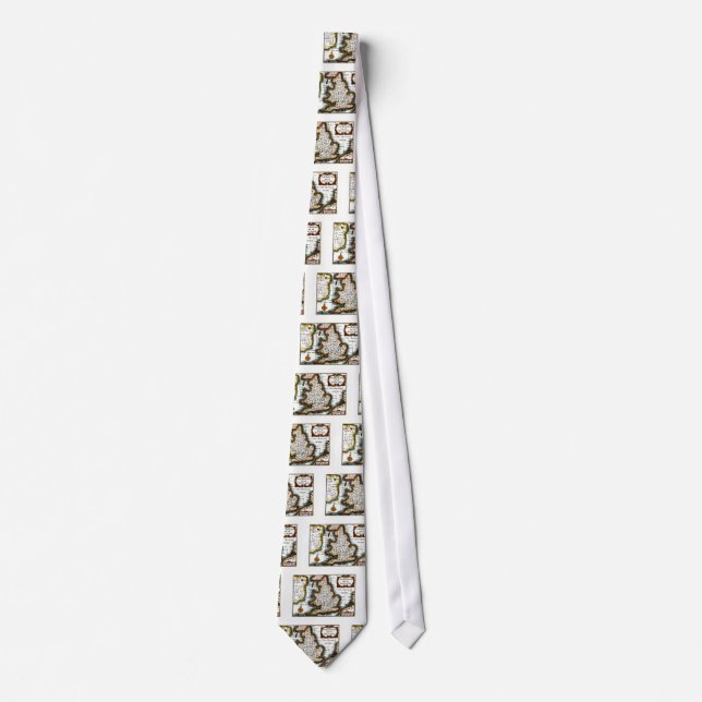 Kingdome of England (Kingdom of England) Map/Flag Tie (Front)