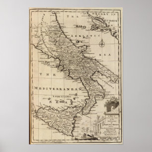 Kingdoms of Naples and Sicily, Italy Poster