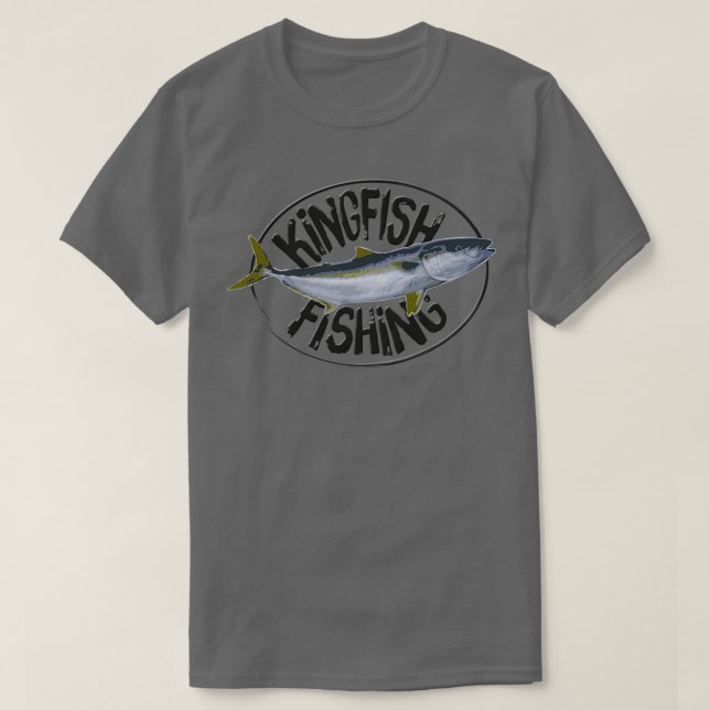Kingfish Fishing T-Shirt (Design Front)