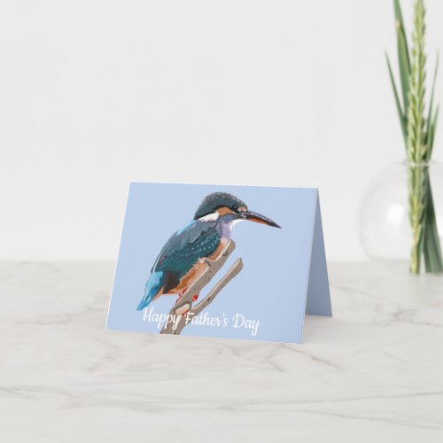 Kingfisher and Willow editable Fathers Day Card