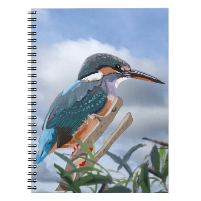 Kingfisher and Willow   Notebook (Front)