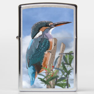 Kingfisher and Willow Zippo Lighter