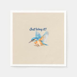 Kingfisher Apron – Just Wing It! Kitchen Apron Napkins