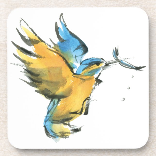 Kingfisher Beverage Coaster (Front)